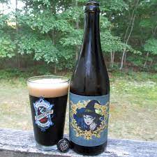 lickinghole creek craft brewery black forest witch cognac barrel aged imperial chocolate stout enrobed with cocoa ni chocolate stout cocoa nibs craft brewery