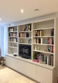 Hand Built Media Storage Unit With Shelving And Cupboard Areas Wall Cabinets Living Room Shelving Units Living Room Living Room Shelves