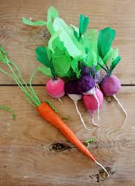 Des Legumes En Papier Paper Flowers Crepe Paper Vegetable Crafts