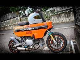 ホンダ モトコンポ改が埼玉自動車大学の駐車場にて発見されました イカしてます モトコンポ ミニバイク 旧車バイク