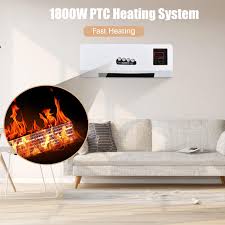 Cheap Heater and Fan Combo 1800W 2-in-1 Timing Function Dual Use Wall  Mounted Electric Fan and Space Heater with Remote Control | Joom
