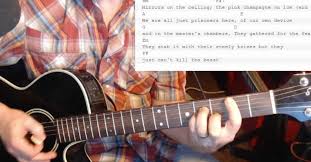 Sep 22, 2020 · e7 am such a lovely place, (such a lovely place), such a lovely face f c plenty of room at the hotel california dm e7 any time of year, (any time of year) you can find it here verse am e7 her. Hotel California Chords And Lyrics Guitar Alliance
