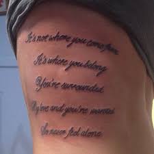It S Not Where You Come From It S Where You Belong Love It Tattoos Tattoo Quotes Love