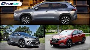 Toyota and honda are leading car manufacturers known for packaging performance, comfort, and quality at a reasonable price. Toyota Corolla Cross How Big Is It Vs Honda Hr V And Toyota C Hr Wapcar