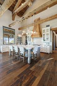 Kitchen Reclaimed Oak Plank Hardwood Floor Source On Home Bunch Kitchen Reclaimed Modern Farmhouse Kitchens Kitchen Inspiration Modern Farmhouse Kitchen Design