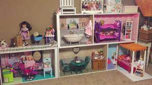 How To Make An American Girl Dollhouse Cheap Easy American Girl Doll House Girls Dollhouse Doll House