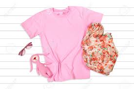 T shirt flat lay mockup free. Pink Feminine T Shirt Mockup Flat Lay On A White Wooden Background Stock Photo Picture And Royalty Free Image Image 108210077