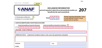 De ce este necesară obținerea unui nif? Formularul 207 Versiune NouÄ Pdf 08 Februarie 2017 DescarcÄ Pdf Ul Inteligent