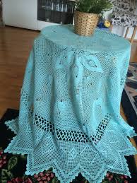 Fiskos Masa Ortusu Crochet Tablecloth Table Cloth Crochet
