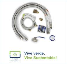 Kit De Instalacion De Calentador 2 Mangueras De Agua Del Tipo Maxiboiler De 3 4 Exterior De 80 Cms 1 Manguera De Ga Manguera De Gas Manguera De Agua Calefon