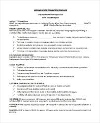 68 By Job Description Template Samples Resume Format