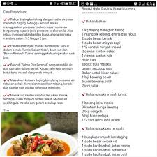 Kari daging bersama rebung atau gulai daging rebung masam. Gulai Daging Utara Meat Food Beef
