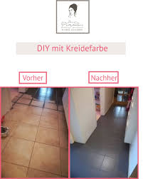 Ganz Einfach Fliesen Streichen Mit Kreidefarbe Misspompadour Fliesen Streichen Kreidefarbe Bemalte Bodenfliesen
