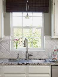 White subway tile backsplash, kitchen backsplash subway tiles only comes in your choosing. Arabesque Tile Contemporary Kitchen Karen Viscito Interiors