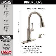 Check spelling or type a new query. Single Handle Pull Down Kitchen Faucet With Touch2o Technology And Soap Dispenser 19957tz Spsd Dst Delta Faucet