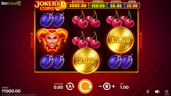 Read Joker's Coins Hold and Win review and play for free
