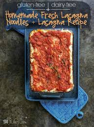 Gluten Free Vegetarian Lasagna Made With Homemade Fresh Gluten Free Lasagna Noodles Ho Gluten Free Pasta Dishes Gluten Free Lasagna Noodles Dairy Free Lasagna