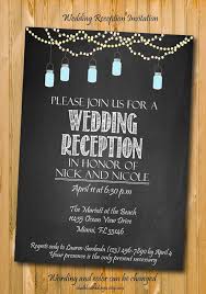 Wedding Reception Invitation Printable Invitation Custom Chalkboard Invite Wedding Reception Invitations Engagement Party Invitations Reception Invitations