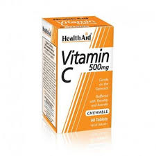 Sorbitol, sodium ascorbate, ascorbic acid, corn starch, magnesium stearate there are 500 tablets in each jar. Health Aid Vitamin C 500mg Chewable 60s Goodlife Pharmacy Kenya