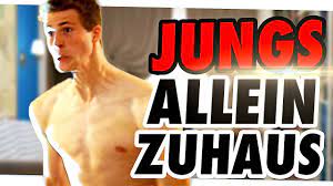 WENN JUNGS ALLEINE ZUHAUSE SIND... - YouTube