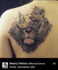 Lion Bird Back Tattoo Lion Shoulder Tattoo Shoulder Tattoos For Women Shoulder Tattoo