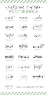 Professional And Artistic Font Bundle Typography Fonts Cricut Fonts Fancy Fonts