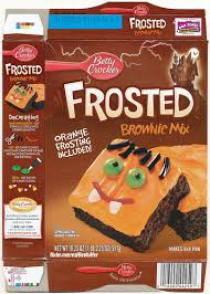 Stir brownie mix, water, oil and eggs in medium bowl until well blended. Betty Crocker Frosted Brownie Mix 2012 Halloween Wiki Fandom