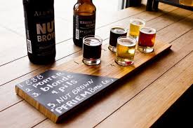 Bamboo Chalkboard Beer Tasting Tray Board Beer Flight Tray Beer Chalkboard Beer Tasting