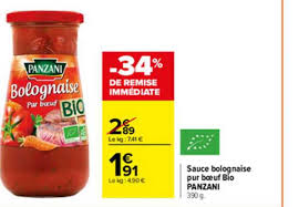 Offre Sauce Bolognaise 100 Pur Bœuf Francais Panzani Chez Super U