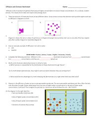 You will carry out an experiment to find out what molecules can cross through the membrane. Diffusion And Osmosis Answer Key Rar Ey Fikir
