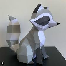 Maybe you would like to learn more about one of these? Raccoon Papercraft Raccoon Papercraft Diy Craft Papercraft Etsy Paper Crafts Papercraft 3d Paper Sculpture