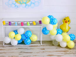 Our rubber ducky party supplies will make your party lots of fun. Rubber Duck Baby Shower Backdrop Fun365