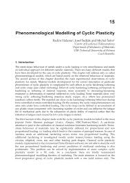 Kontaktujte mě prosím na fb. Pdf Phenomenological Modelling Of Cyclic Plasticity