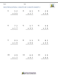 4th grade online math worksheets. Double Digit Multiplication Worksheets 4th Grade
