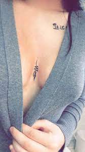 Bold designs are beautiful, yes, but don't underestimate a mini. 30 Feminine Sternum Tattoo Ideas For Women Mybodiart