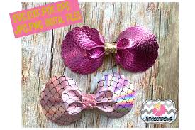 Look for the pink download button located at the bottom of post. Pinch Center Scalloped Hair Bow Template Felt Hair Bow By Timetocraftshop Thehungryjpeg Com