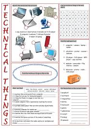 Technical Things Vocabulary Exercises Worksheet Free Esl Printable Worksheets Made By Tea Vocabulary Exercises Computer Science Lessons Technology Vocabulary