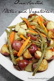 Oven Roasted Potatoes And Vegetables Foody Schmoody Blog Recipe Vegetable Recipes Recipes Roasted Vegetables