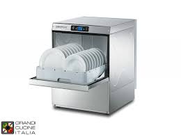 These areas are designed to conveniently hold your dishes and place them in the correct area for optimal cleaning. Front Loading Dishwasher Electronic Square Basket Cm 50x50 Suitable For Trays Gn 1 1 Max Productivity 40 Baskets H Detergent And Rinse Aid Doser