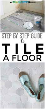 How To Prep And Tile A Floor With Images Bathroom Floors Diy Tile Floor Diy Diy Bathroom Remodel