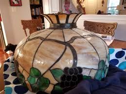 If you keep a tiffany lamp near or in the to clean a tiffany lamp with grease residue, wear rubber gloves and dab a small amount of degreaser. For Antique Tiffany Style Lamp Re Soldering Is The Answer The Washington Post