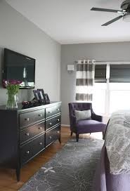 Black And Gray Bedroom Paint Colors For Sanctuary Light Gray Walls Black Purple Elements Bedroom Makeover Before And After Home Bedroom Master Bedroom Makeover