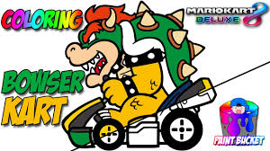 Super mario world 2 yoshi s island mario yoshi pixel art png. Mario Kart 8 Deluxe Bowser Nintendo Switch Super Mario Coloring Games For Kids Youtube