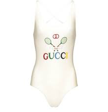 Gucci fw2001 midi jupe en soie ère tom ford. Maillot De Bain Gg Tennis Femme Gucci 24s