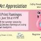 Youth Art Appreciation: Hand Print Flamingos