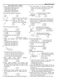 Nah, kali ini kita akan mempelajari berbagai hal yang berkaitan dengan garis dan sudut. Soal Sudut Kelas 7