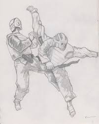 Taekwondo Poster By Ehomps On Deviantart Taekwondo Martial Arts Black And White Drawing