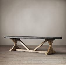 Restoration Hardware Salvaged Wood And Concrete X Base Table Dining Table Design Backyard Dining Table Dining Table