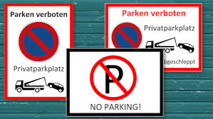 Beginnen wir mit dem ersten schild: Parken Verboten Schild Zum Ausdrucken Word Muster Vorlage Ch