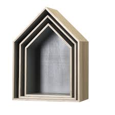 Etagere Murale Gris Maison En Bois Bloomingville Etagere Murale Maison Parement Mural Etageres Murales